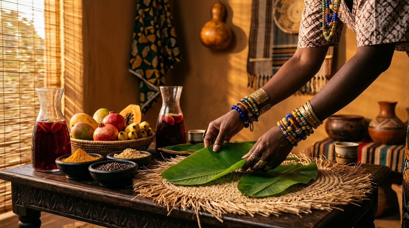 Le geste du tisserand : quand la table africaine devient œuvre d'art