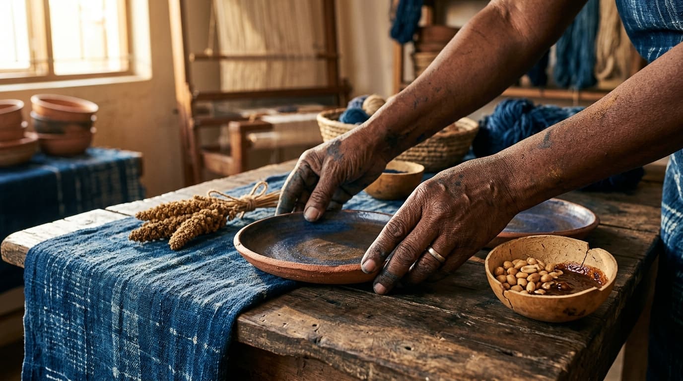 The Weaver’s Gesture: When the Table Tells Africa’s Story